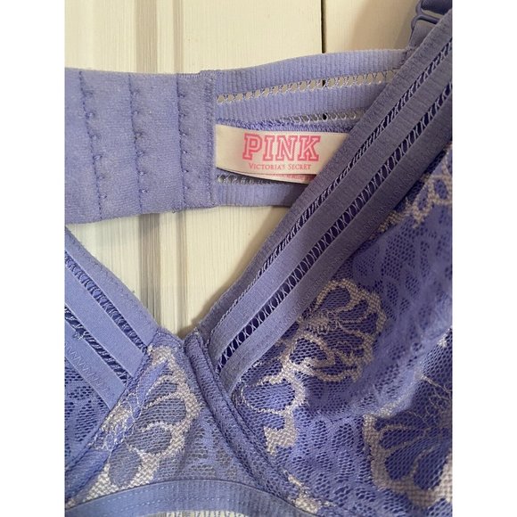 Pink Victoria Secret Lavender Bra Size 36DD - Picture 4 of 5